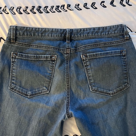 LOFT Classic Straight Leg Jeans in Dark Blue - Picture 5 of 6